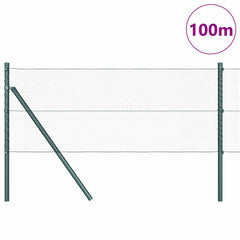 Hexagonal Fence Ground Fix 100 x 1 m PVC-Coated Steel Green mesh Size 13 mm mesh 0.6 m