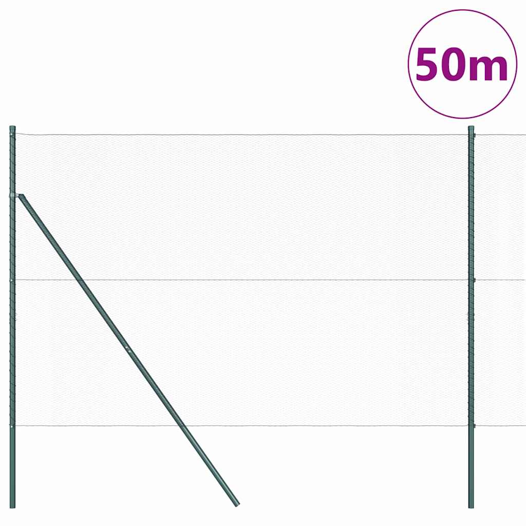 Hexagonal Fence Ground Fix 50 x 0.4 m PVC-Coated Steel Grey mesh Size 13 mm mesh 1.6 m