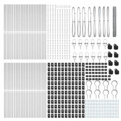 Hexagonal Fence Ground Fix 100 x 1 m Silver Galvanised Steel mesh Size 36 mm mesh 1.4 m