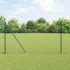 Hexagonal Fence Post PVC-Coated Steel Green mesh Size