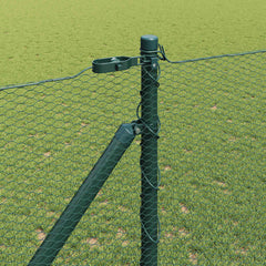 Hexagonal Fence Post PVC-Coated Steel mesh Size Green