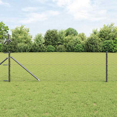 Hexagonal Fence with Post 10 x 1 m PVC-Coated Steel Mesh Grey mesh Size 50 mm mesh 0.6 m