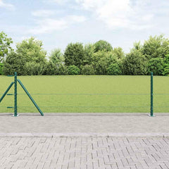 Hexagonal Fence Concrete Base PVC-Coated Steel Green Mesh size