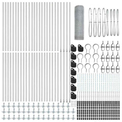 Hexagonal Fence with Concrete Base 100 x 1 m Galvanised Steel mesh Size 13 mm mesh 0.6 m