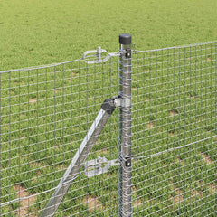 vidaXL Welded Wire Fence Ground Fix 10 x 0.6 m Galvanised Steel Silver 4