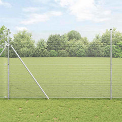 vidaXL Welded Wire Fence Ground Fix 10 x 1 m Silver Galvanised Steel mesh Size 1.2 x 1.2 cm mesh