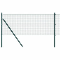 vidaXL Welded Wire Fence Ground Fix 10 x 0.6 m PVC-Coated Steel Green 2