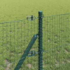 vidaXL Welded Wire Fence Ground Fix 10 x 0.6 m PVC-Coated Steel Green 4
