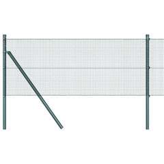 vidaXL Welded Wire Fence Ground Fix 10 x 0.8 m PVC-Coated Steel Green 2