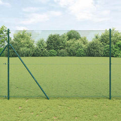 Welded Wire Fence Ground Fix 50 x 1 m PVC-Coated Steel Green mesh Size 1.2 x 1.2 cm mesh 1.5 m