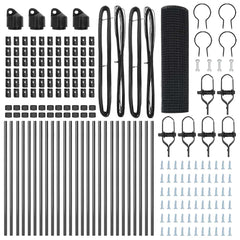 Welded Wire Fence Ground Fix PVC-Coated Steel Grey mesh Size