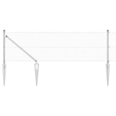 Welded Wire Fence with Spikes 25 x 0.4 m Mesh Galvanised Steel mesh Size 12 x 12 mm mesh 0.8 m
