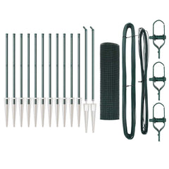 Welded Wire Fence Spikes PVC-coated Steel Green mesh Size