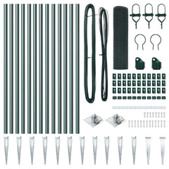 Welded Wire Fence Spikes PVC-coated Steel Green mesh Size