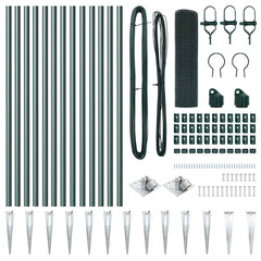 Welded Wire Fence Spikes PVC-coated Steel Green mesh Size