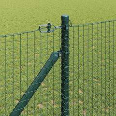 Welded Wire Fence with Spikes 25 x 1 m PVC-coated Steel Green mesh Size 25 x 25 mm mesh 1 m
