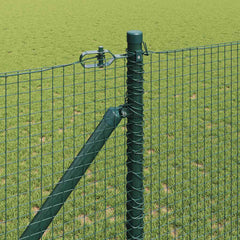 Welded Wire Fence with Spikes 50 x 1 m PVC-coated Steel Green mesh Size 19 x 19 mm mesh 1 m