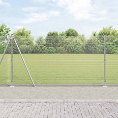 Welded Wire Fence with Concrete Base 50 x 1 m Galvanised Steel mesh Size 12 x 12 mm mesh 1.2 m