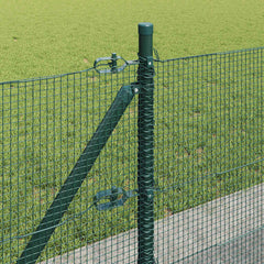 vidaXL Welded Wire Fence with Concrete Base 25 x 0.4 m Green Mesh 5