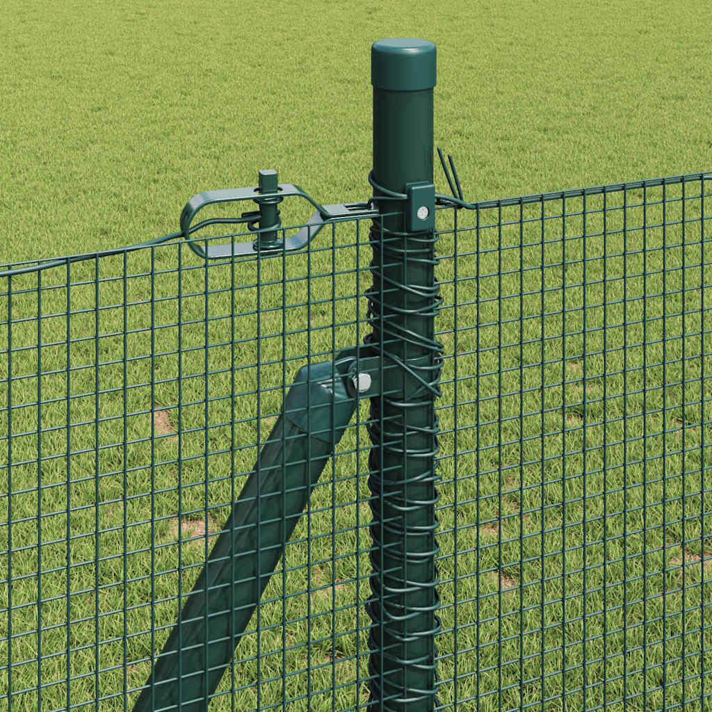 Welded Wire Fence with Concrete Base 100 x 0.4 m Green 1 m 12 x 12 mm mesh
