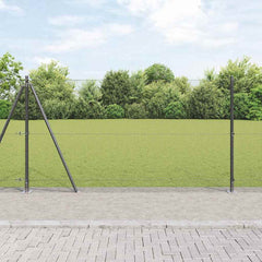 Welded Wire Fence with Concrete Base 50 x 0.4 m Grey mesh Size 16 x 16 mm mesh 1.2 m