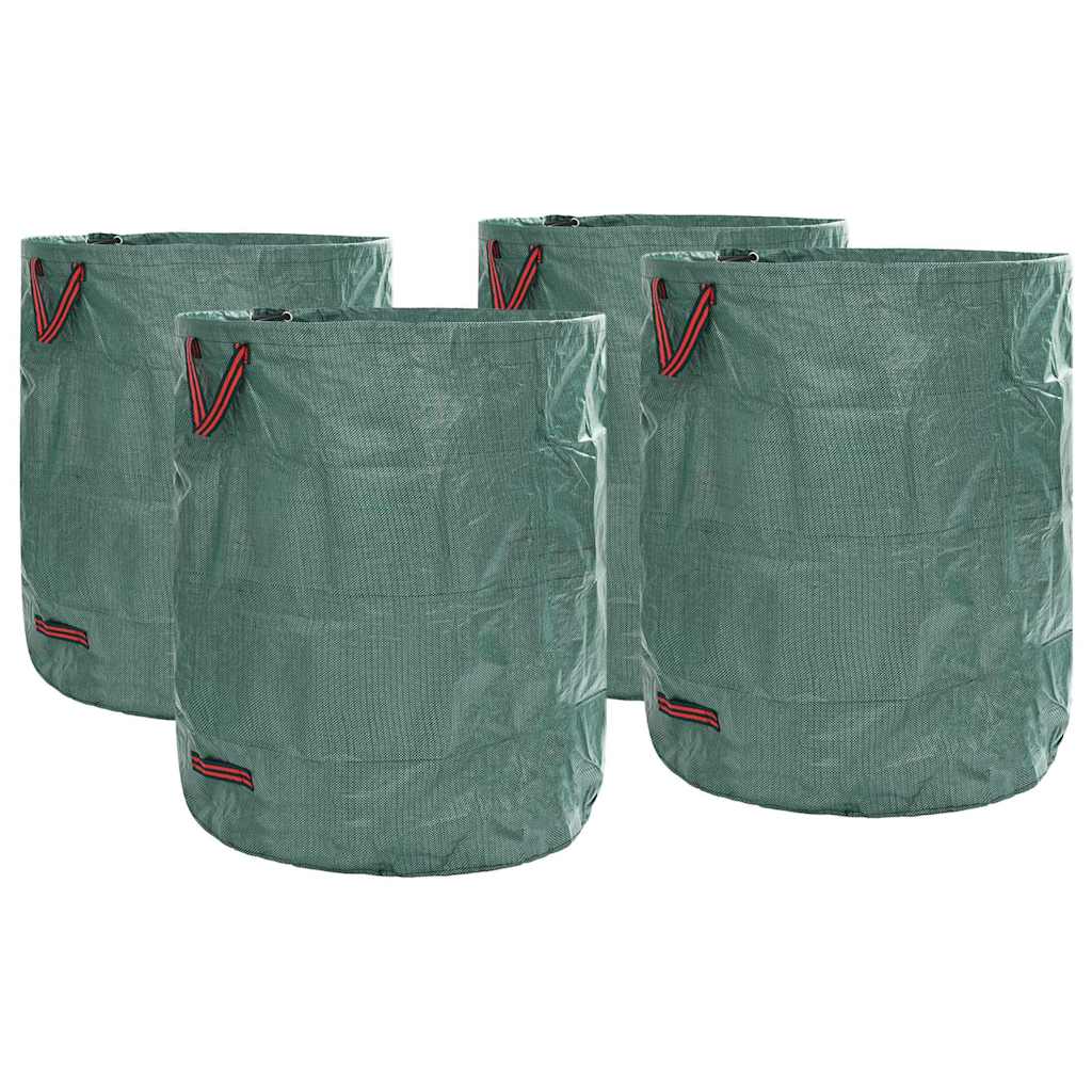 vidaXL Garden Waste Bags 4 pcs 500 L Green Polypropylene 1