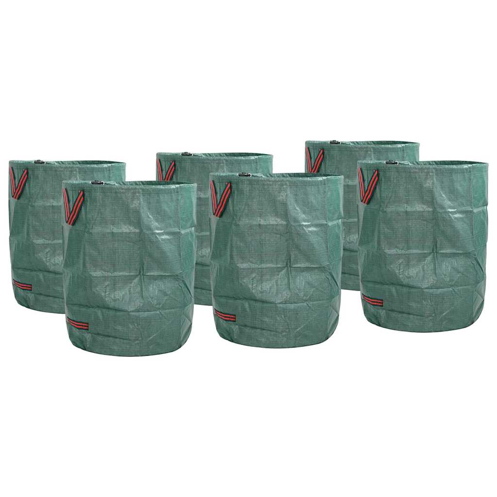 vidaXL Garden Waste Bags 12 pcs 300 L Green Polypropylene 1