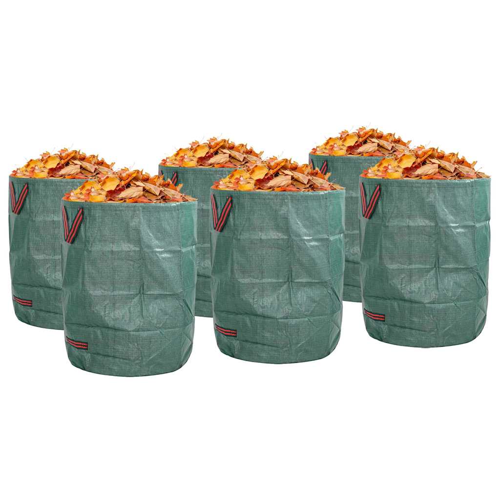 vidaXL Garden Waste Bags 12 pcs 300 L Green Polypropylene 2