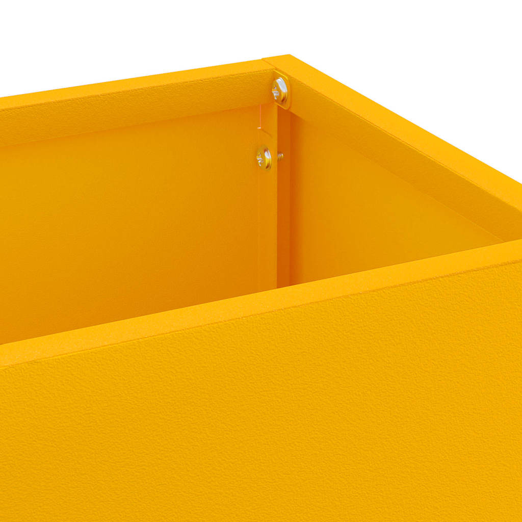 vidaXL Rain Umbrella Stand Mustard 15.5 x 15.5 x 49 cm Steel 5