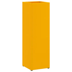 vidaXL Rain Umbrella Stand Mustard 15.5 x 15.5 x 49 cm Steel 2