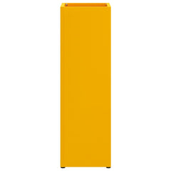 vidaXL Rain Umbrella Stand Mustard 15.5 x 15.5 x 49 cm Steel 4