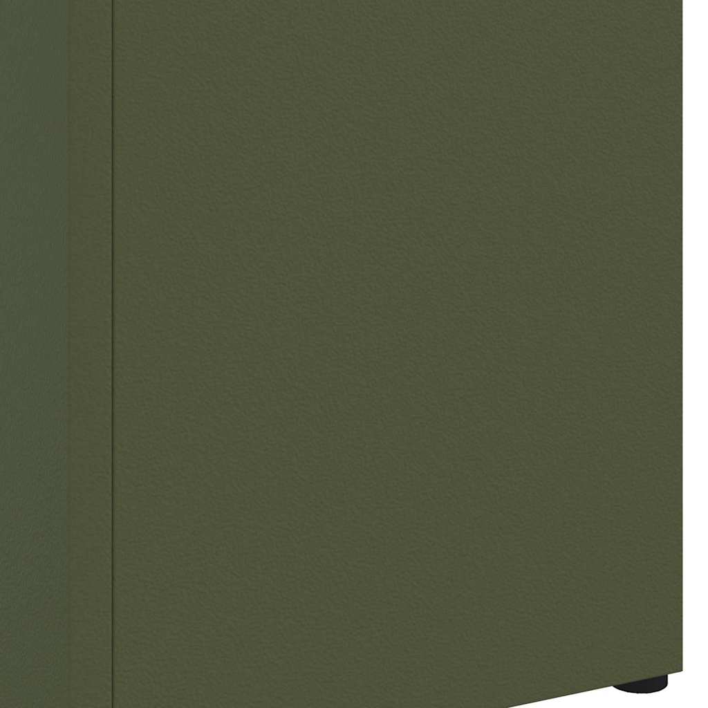 vidaXL Rain Umbrella Stand Olive 15.5 x 15.5 x 49 cm Steel 6