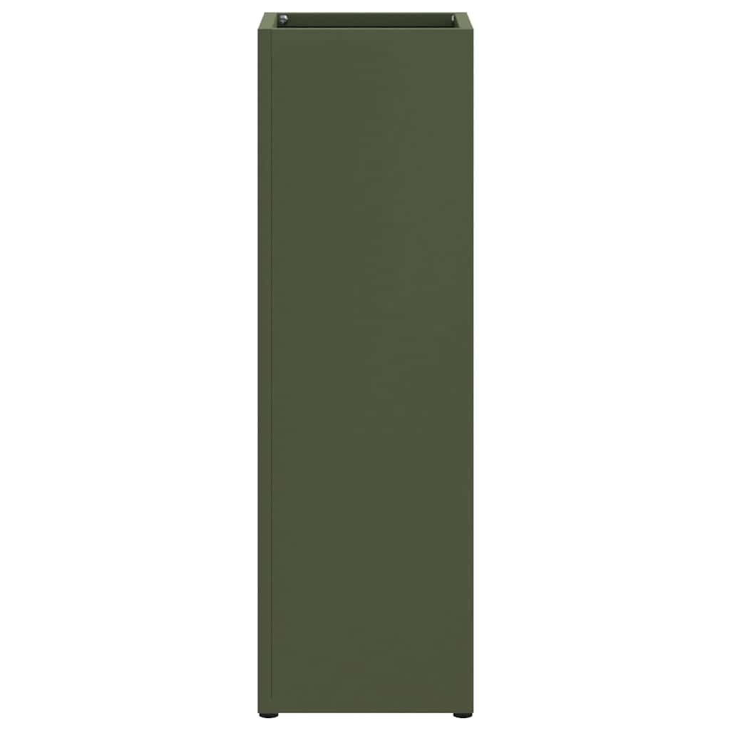 vidaXL Rain Umbrella Stand Olive 15.5 x 15.5 x 49 cm Steel 4