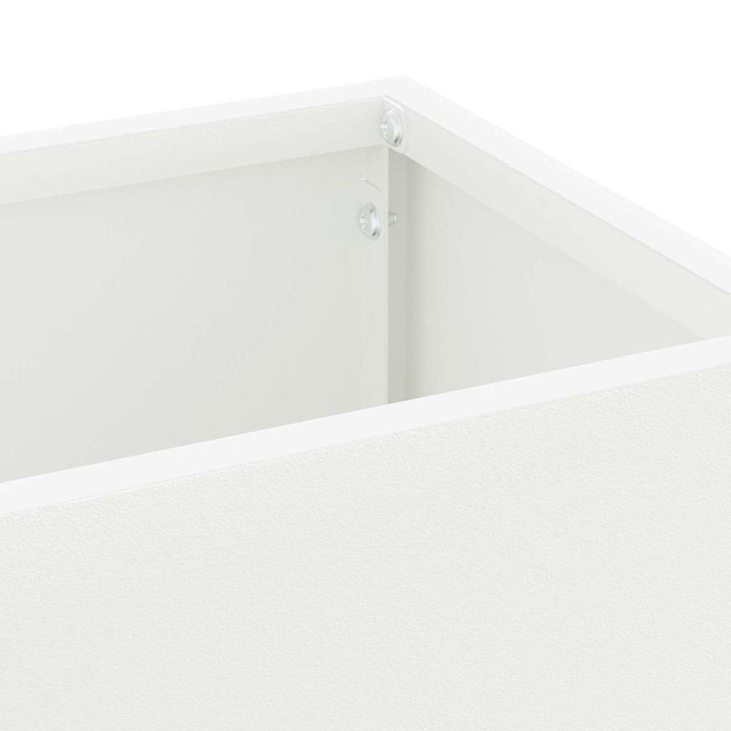 vidaXL Rain Umbrella Stand White 15.5 x 15.5 x 49 cm Steel 5