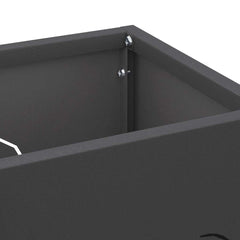 vidaXL Rain Umbrella Stand Black 15.5 x 15.5 x 49 cm Steel 5