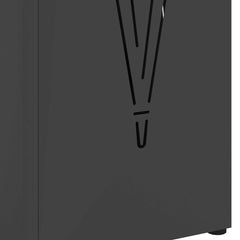 vidaXL Rain Umbrella Stand Black 15.5 x 15.5 x 49 cm Steel 6