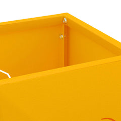 vidaXL Rain Umbrella Stand Mustard 15.5 x 15.5 x 49 cm Steel 5