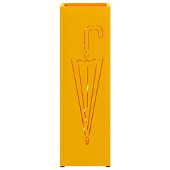 vidaXL Rain Umbrella Stand Mustard 15.5 x 15.5 x 49 cm Steel 4