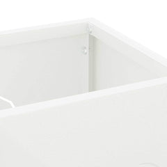 vidaXL Rain Umbrella Stand White 15.5 x 15.5 x 49 cm Steel 5