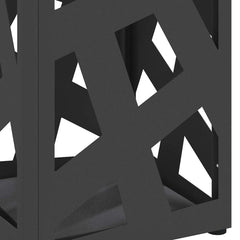 vidaXL Rain Umbrella Stand Black 15.5 x 15.5 x 49 cm Steel 6