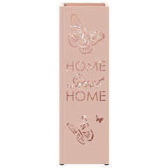 vidaXL Rain Umbrella Stand with Storage Pink 15.5 x 15.5 x 49 cm Steel 4