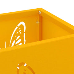 vidaXL Rain Umbrella Stand Mustard 15.5 x 15.5 x 49 cm Steel 5
