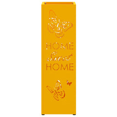 vidaXL Rain Umbrella Stand Mustard 15.5 x 15.5 x 49 cm Steel 4
