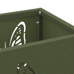 vidaXL Rain Umbrella Stand Olive 15.5 x 15.5 x 49 cm Steel 5