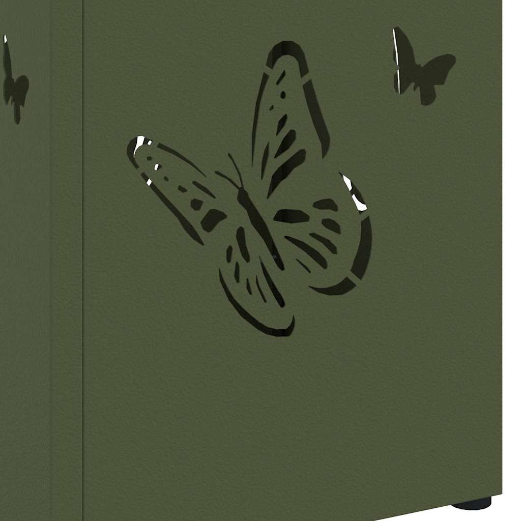 vidaXL Rain Umbrella Stand Olive 15.5 x 15.5 x 49 cm Steel 6