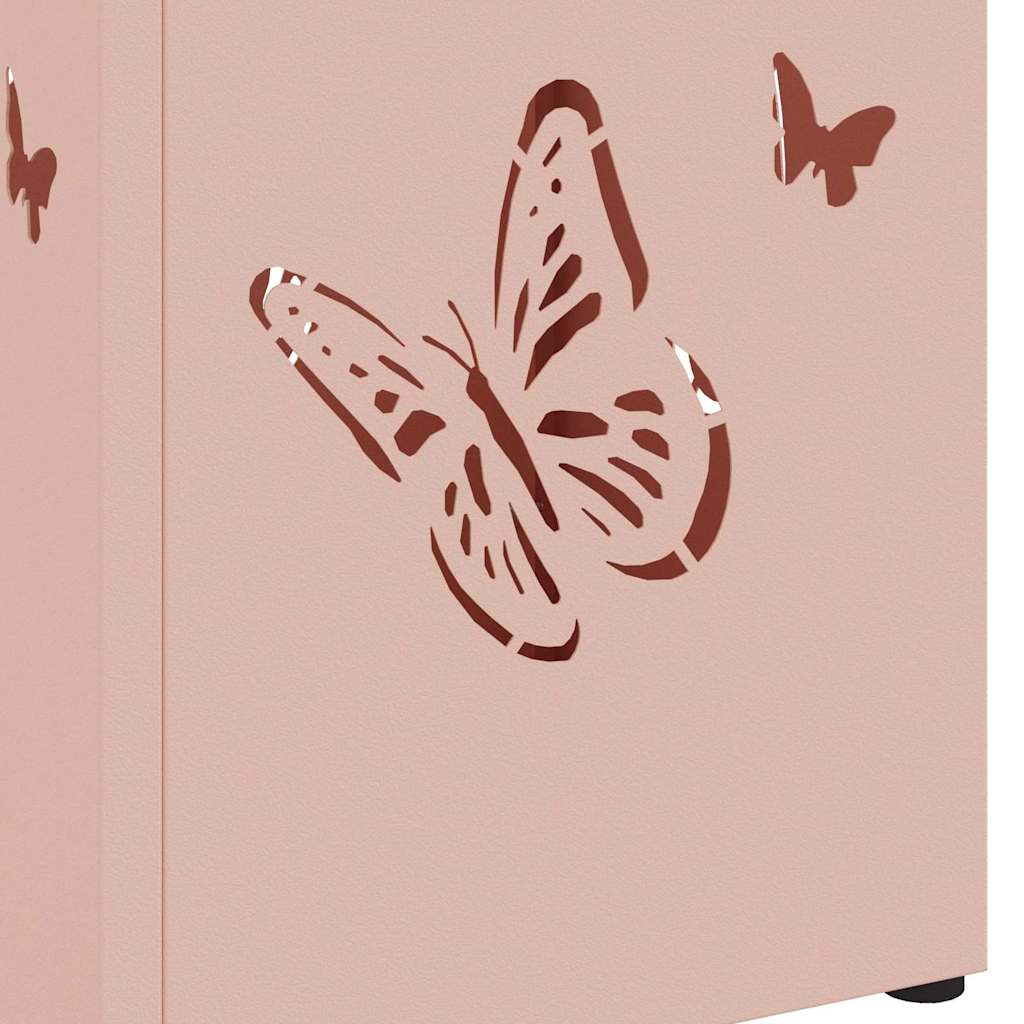 vidaXL Rain Umbrella Stand with Storage Pink 15.5 x 15.5 x 49 cm Steel 6