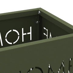 vidaXL Rain Umbrella Stand Olive 15.5 x 15.5 x 49 cm Steel 5