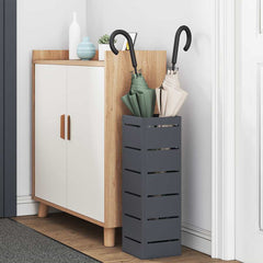 vidaXL Rain Umbrella Stand Anthracite 15.5 x 15.5 x 49 cm Steel 3