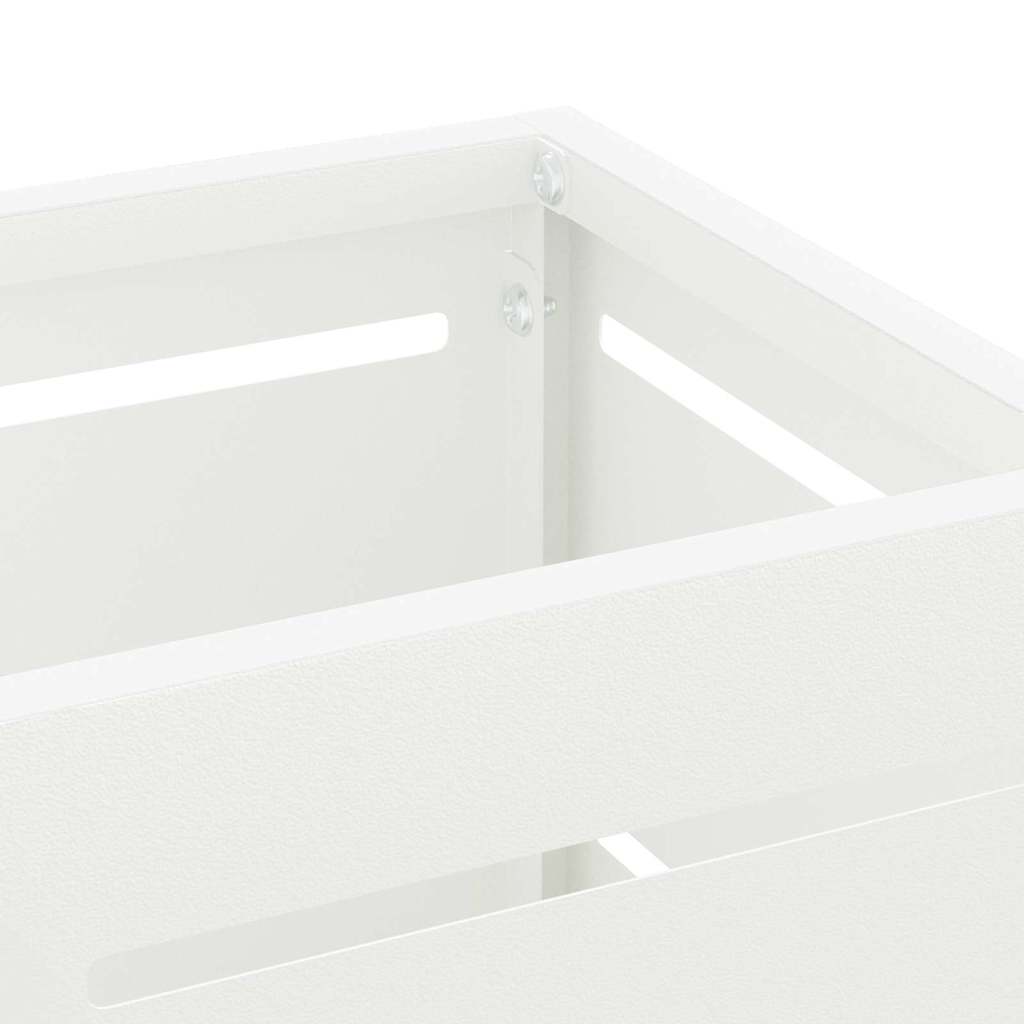 vidaXL Rain Umbrella Stand White 15.5 x 15.5 x 49 cm Steel 5