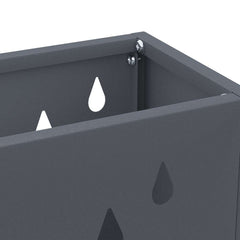 vidaXL Rain Umbrella Stand Anthracite 28 x 12 x 41 cm Steel 5